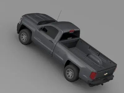 Chevrolet Silverado WT Regular Cab Long Box 2016 3D model