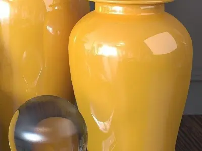 Decorative set Yellow 3D model