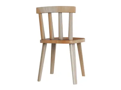 Lowpoly Wood Chair Free low-poly 3D model