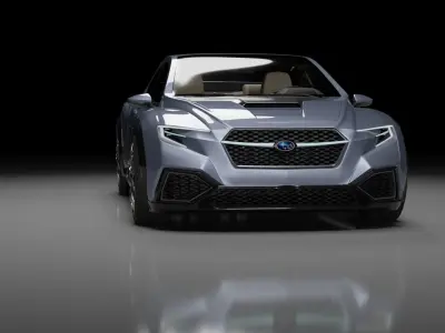 Subaru Sti Viziv Low-poly 3D model