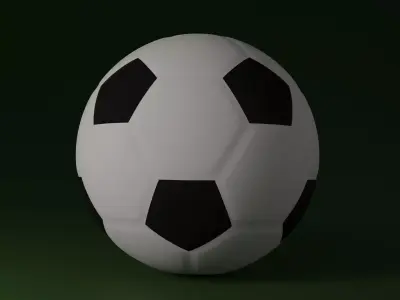 Leather Ball Free 3D model