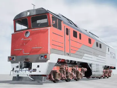 ZBL Train v1 - Unreal Engine Project Low-poly 3D model