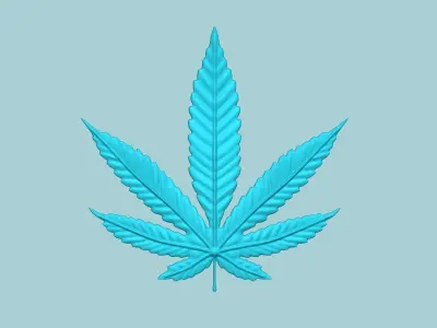 Cannabis Leaf - Molding Artificial EVA Craft 3D print model