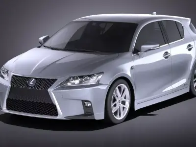 Lexus CT 200h 2016 VRAY 3D model