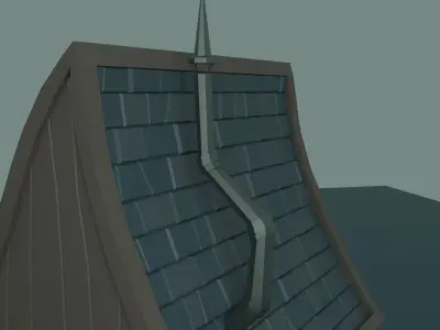 Witch house Low-poly 3D model