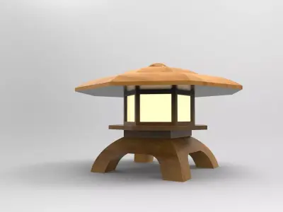 lantern H japanese 3D model
