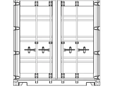 40-foot container for 3d-printing 3D print model