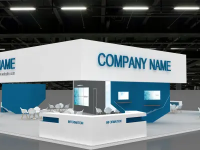 3D Model Exhibition Booth 3D model shop