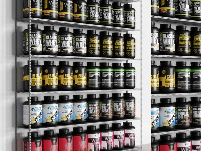 Sports Supplement Pack 3D model