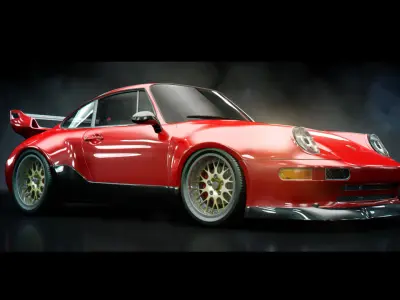 Porsche 911 GT2 3D model