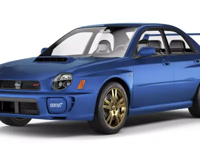 Subaru Impreza WRX STI 2001 3D model