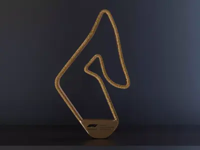 F1 Trophy - Austrian GP Trophy Low-poly 3D model