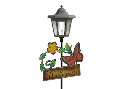 Outdoor Garden Crosslight Low-poly 3D model