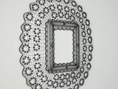 Peacock Mirror 2 3D model