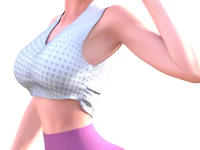Ayane Sport Mode Agile and Fierce Fitness Warrior  3D print model