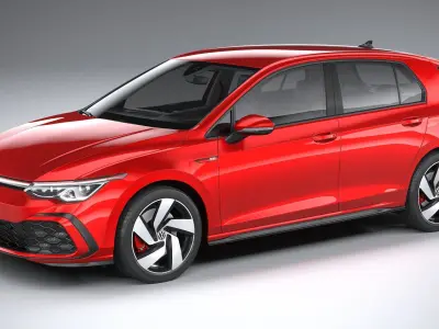 Volkswagen Golf GTI 5-door 2020 3D model