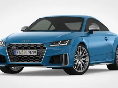 3D Audi TT 2019 Detailed Interior 3D model