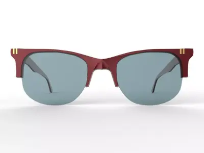 glasses pair of sunglasses Low-poly 3D model