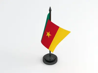 Table Flag Cameroon 3D model