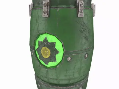 Mysterious Barrel Low-poly 3D model