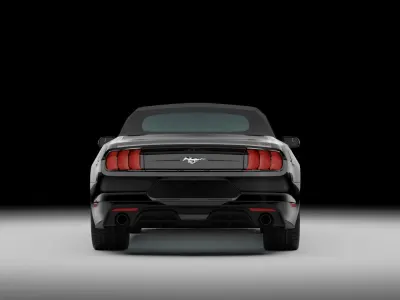 2019 mustang convertible 3D model