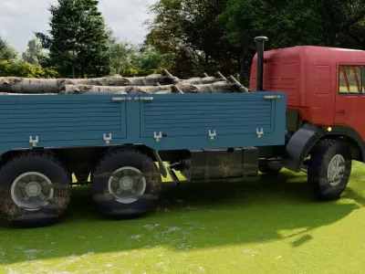 Kamaz truck 3D model