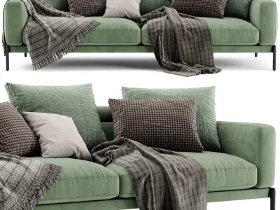 Flexform Romeo Sofa 2 Seats 02 3D model