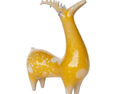pottery deer 2 3D model