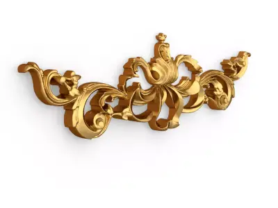 Classic decor ornament carved 75 3D model