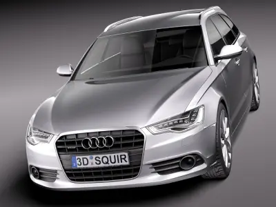 Audi a6 avant 2012 3D model