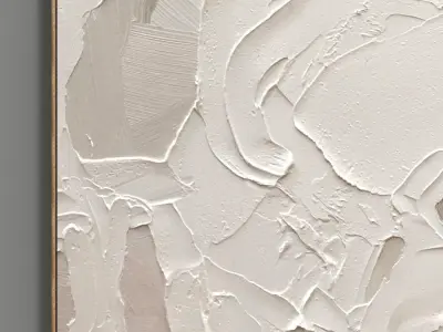 Plaster Two Photo Frame E-22 Low-poly 3D model