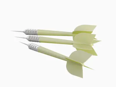 Dart 03  Low-poly 3D model