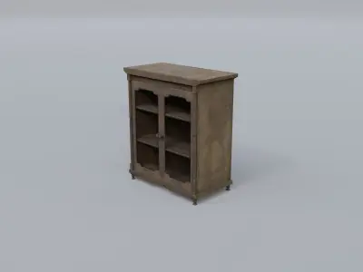 Small bookcase Free low-poly 3D model