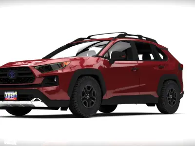 TOYOTA R4V4 2022 ADVENTURE Low-poly 3D model