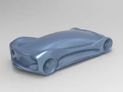Futuristic Car 3D Printable 3D print model