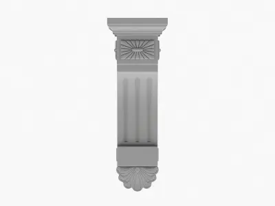 Scroll Corbel 54 - 3D Printable  3D model