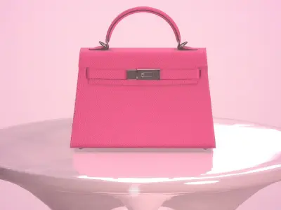 Woman Handbag Low-poly 3D model