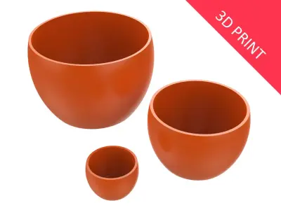 Vase for Plant 03 with 3 Different Sizes  3D print model