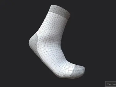 Socks  M06 Low-poly 3D model