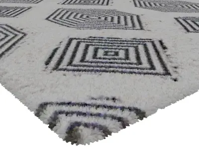 Rug Set 1950 3D model