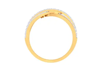 Ladies diamond ring 3D print model 4