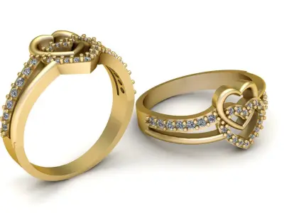 Proposal Diamond ring 3d Printable Model 3D print model