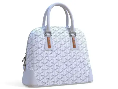 Goyard Vendome Bag White Low-poly 3D model