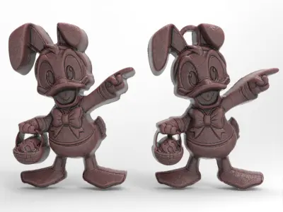 easter donald duck decor  3D print model