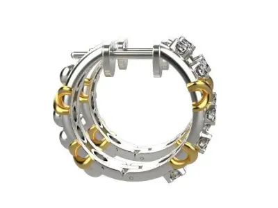 Tiffany earrings 3D print model