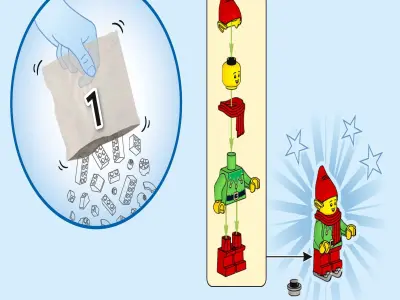 TwindBricks3D - 40564 Winter Elves Scene 3D print model