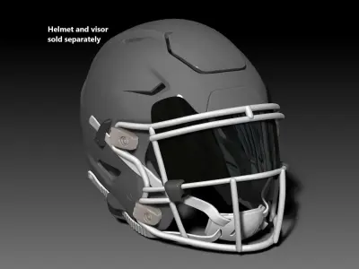 Facemask Quarterback Pack for Riddell SPEEDFLEX helmet 3D print model
