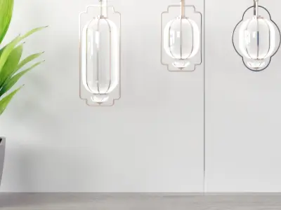 lamp New Chinese wall 3D model