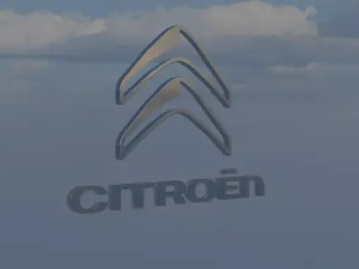 Logo Citroen 2016 3D model