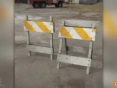 Frame Barricade Pack 3D model